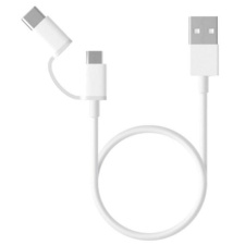 Кабель USB-Micro USB/Type-C 100 см (Xiaomi, белый)