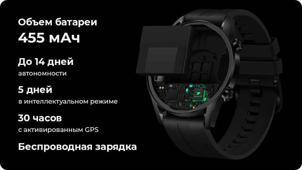 Умные часы HUAWEI Watch GT 2 Sport 46мм Черный