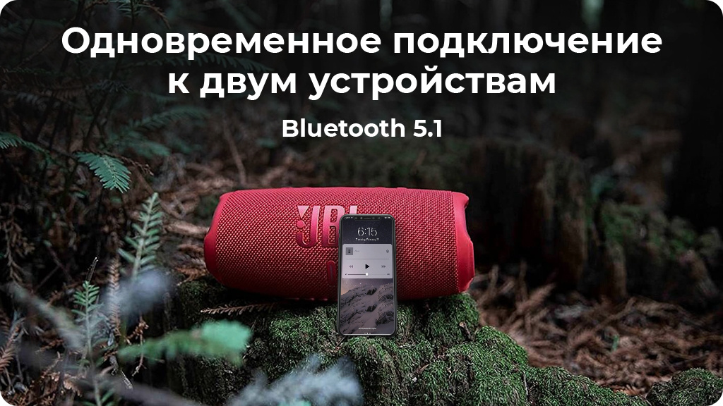 Портативная акустика JBL Charge 5,красный